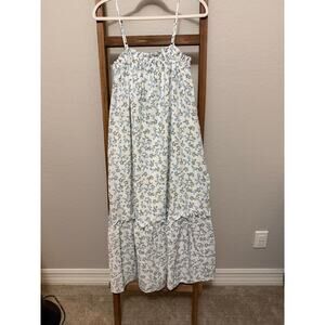 Anthropologie By The River Floral Maxi Dress | Size Small